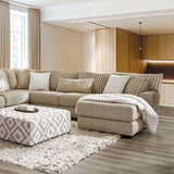 Loughton Light Brown Sectional - Ornate Home