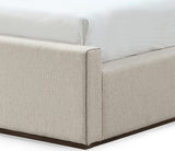 Louis Natural Full Upholstered Platform Bed - Ornate Home