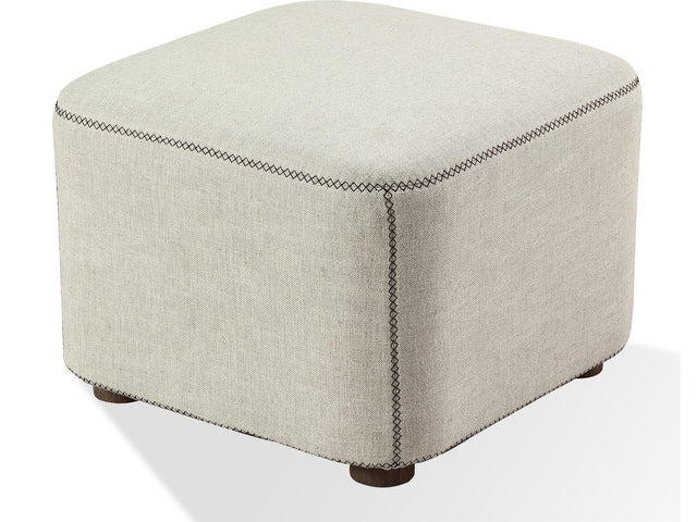 Louis Natural Upholstered Ottoman - Ornate Home