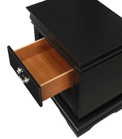 Louis Philip Black Nightstand - Ornate Home