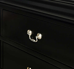 Louis Philip Black Nightstand - Ornate Home
