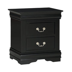 Louis Philip Black Sleigh Bedroom Set - Ornate Home
