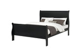 Louis Philip Black Sleigh Bedroom Set - Ornate Home