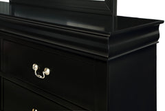 Louis Philip Black Youth Sleigh Bedroom Set - Ornate Home