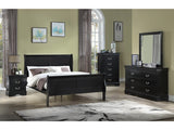 Louis Philip Black Youth Sleigh Bedroom Set - Ornate Home
