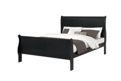 Louis Philip Black Youth Sleigh Bedroom Set - Ornate Home