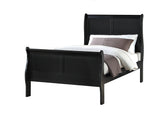 Louis Philip Black Youth Sleigh Bedroom Set - Ornate Home