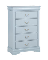 Louis Philip Blue Youth Sleigh Bedroom Set - Ornate Home