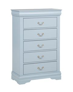 Louis Philip Blue Youth Sleigh Bedroom Set - Ornate Home