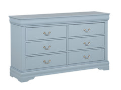 Louis Philip Blue Youth Sleigh Bedroom Set - Ornate Home