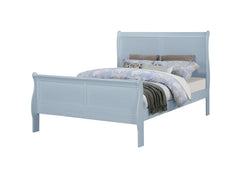 Louis Philip Blue Full Sleigh Bed - Ornate Home