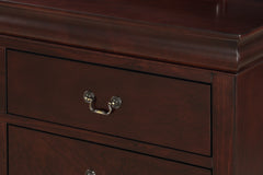 Louis Philip Cherry Youth Sleigh Bedroom Set - Ornate Home