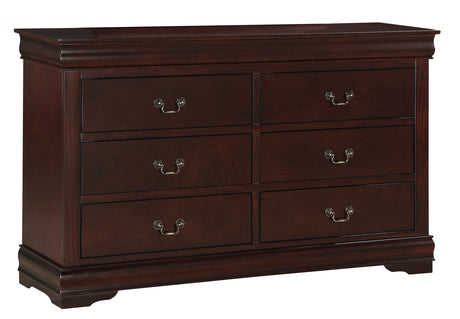 Louis Philip Cherry Youth Sleigh Bedroom Set - Ornate Home