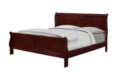 Louis Philip Cherry Youth Sleigh Bedroom Set - Ornate Home