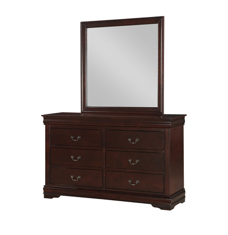 Louis Philip Cherry Youth Sleigh Bedroom Set - Ornate Home