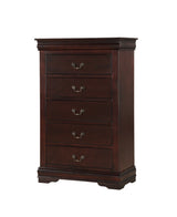 Louis Philip Cherry Sleigh Bedroom Set - Ornate Home