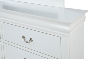 Louis Philip White Sleigh Bedroom Set - Ornate Home