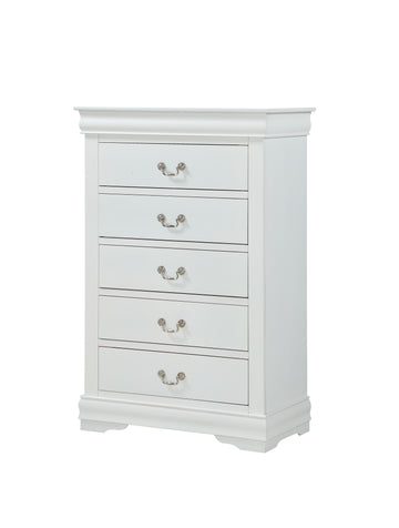 Louis Philip White Sleigh Bedroom Set - Ornate Home