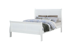 Louis Philip White Sleigh Bedroom Set - Ornate Home