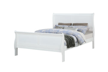 Louis Philip White Sleigh Bedroom Set - Ornate Home