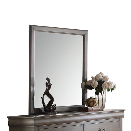 Louis Philippe Antique Gray Mirror - Ornate Home