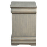 Louis Philippe Antique Gray Nightstand - Ornate Home