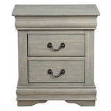 Louis Philippe Antique Gray Nightstand - Ornate Home