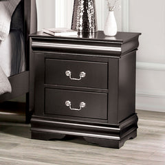 Louis Philippe Black 5 Pc. Queen Bedroom Set w/ 2NS - Ornate Home