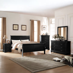 Louis Philippe Black Chest - Ornate Home