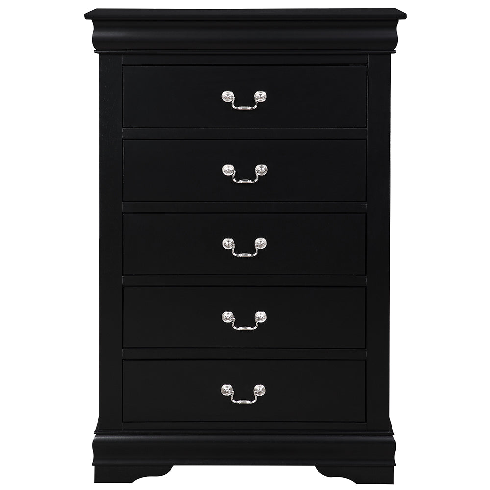 Louis Philippe Black Chest - Ornate Home