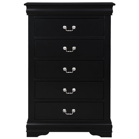 Louis Philippe Black Chest - Ornate Home