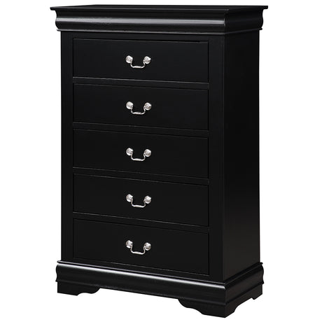 Louis Philippe Black Chest - Ornate Home