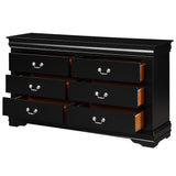Louis Philippe Black Dresser - Ornate Home