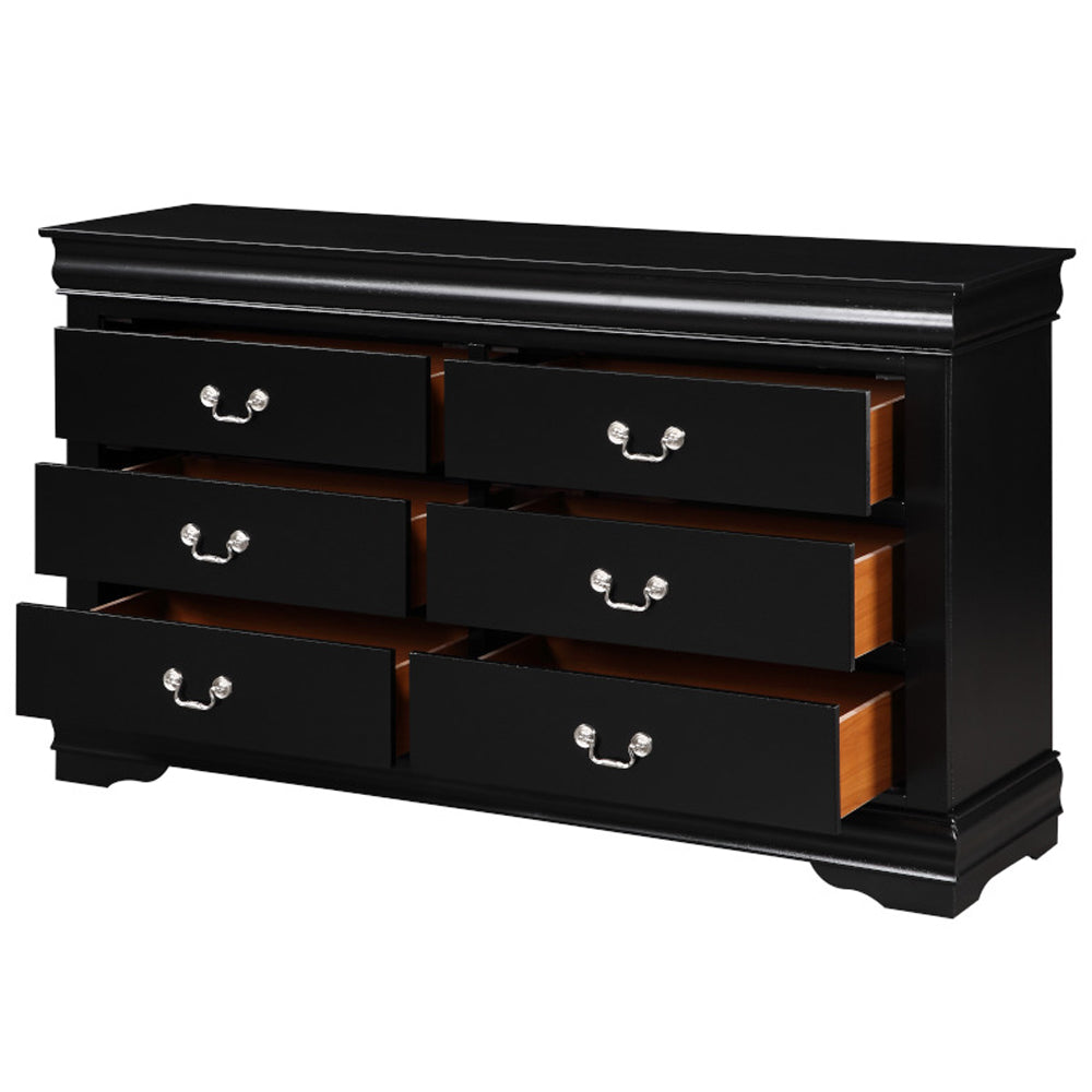 Louis Philippe Black Dresser - Ornate Home