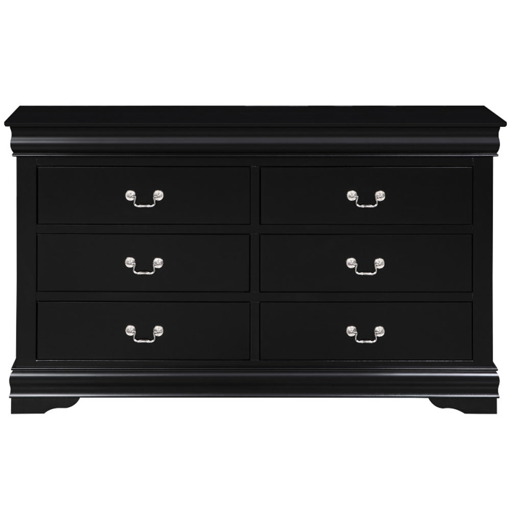 Louis Philippe Black Dresser - Ornate Home
