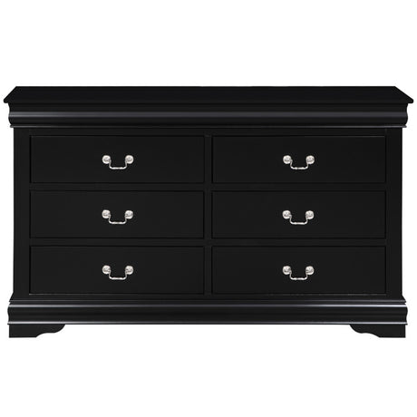Louis Philippe Black Dresser - Ornate Home