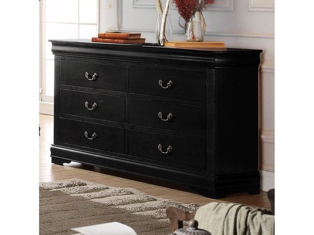 Louis Philippe Black Dresser - Ornate Home