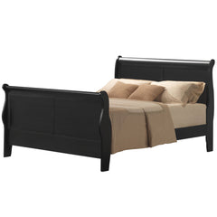 Louis Philippe Black III Queen Bed - Ornate Home