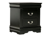 Louis Philippe Black Nightstand - Ornate Home