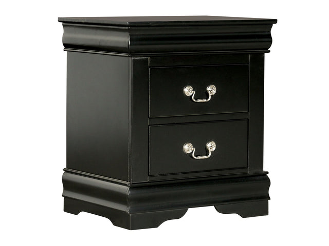 Louis Philippe Black Nightstand - Ornate Home