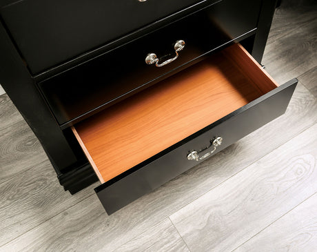 Louis Philippe Black Nightstand - Ornate Home