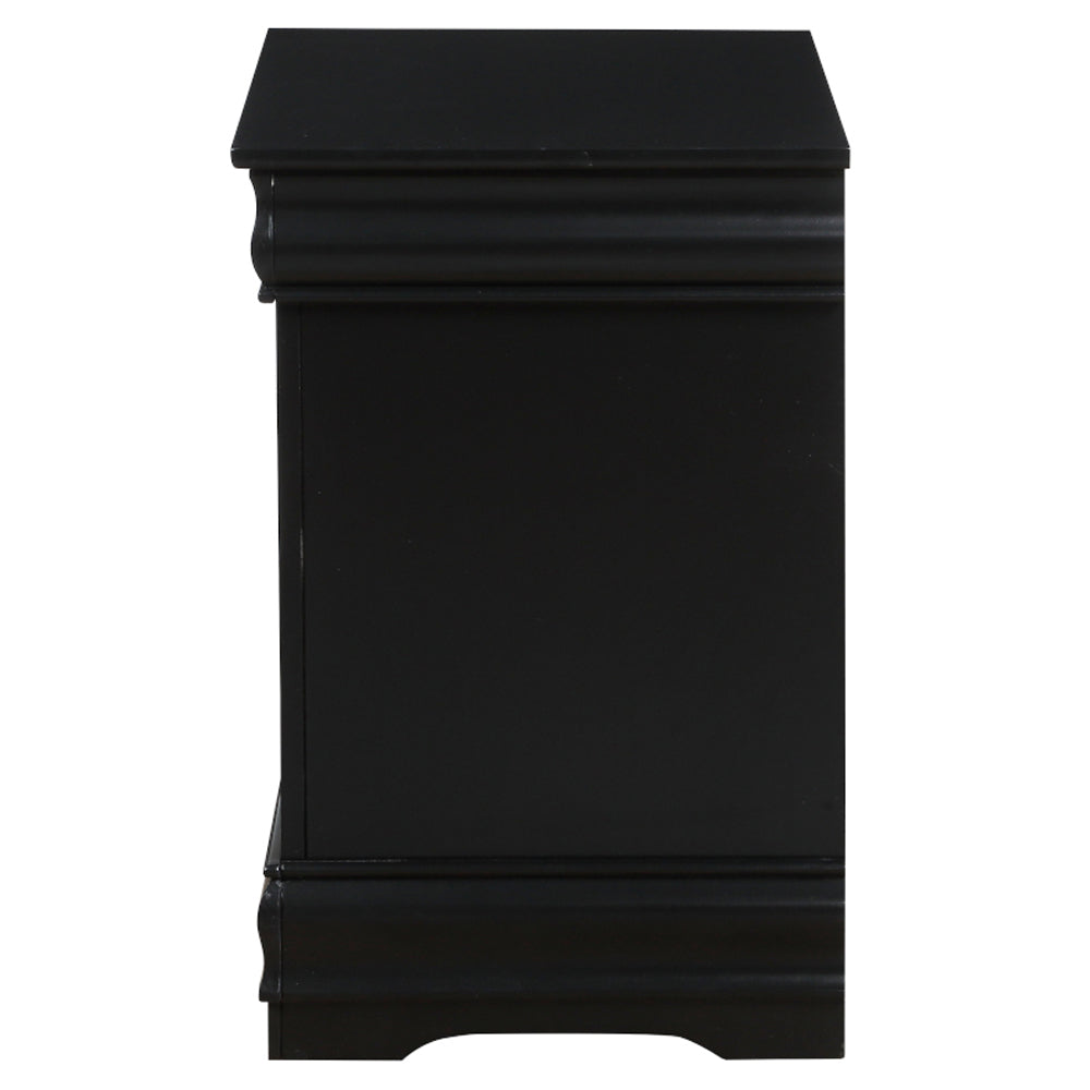 Louis Philippe Black Nightstand - Ornate Home