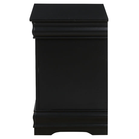 Louis Philippe Black Nightstand - Ornate Home