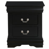 Louis Philippe Black Nightstand - Ornate Home