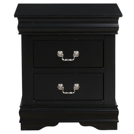 Louis Philippe Black Nightstand - Ornate Home
