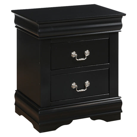 Louis Philippe Black Nightstand - Ornate Home