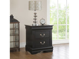 Louis Philippe Black Nightstand - Ornate Home