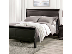 Louis Philippe Black Queen Bed - Ornate Home