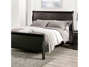 Louis Philippe Black Queen Bed - Ornate Home