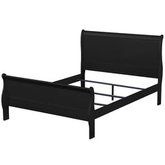Louis Philippe Black Twin Bed - Ornate Home